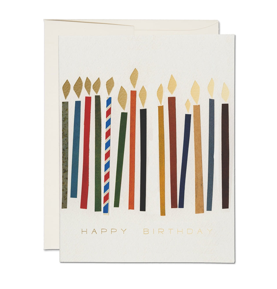 Red Cap Cards - Birthday Candles