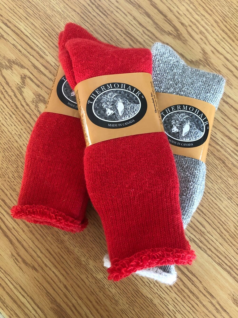 Thermohair Ladies - Red Crew Socks