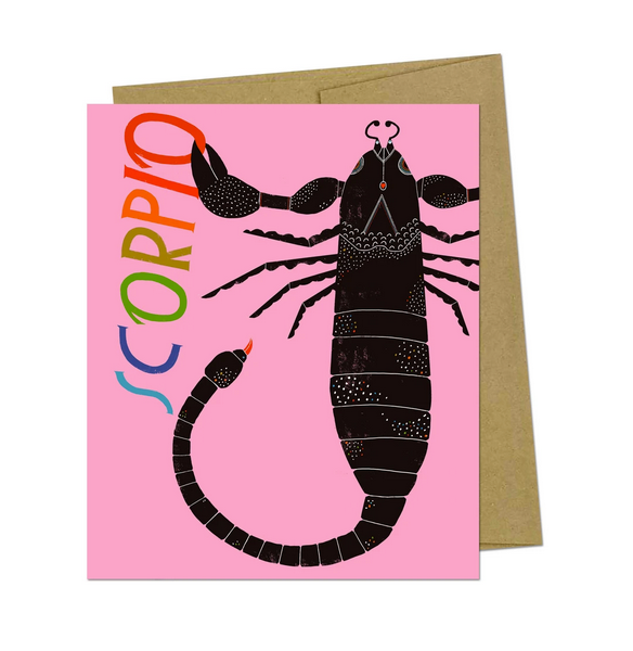 Lisa Congdon - Scorpio Zodiac Greeting Card